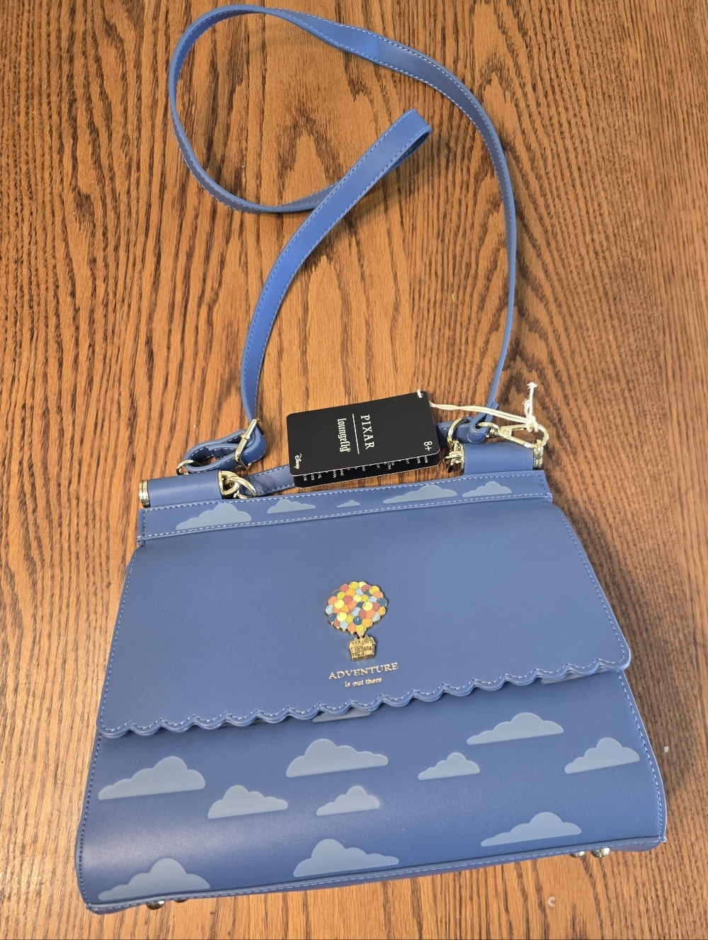 Women’s Blue Pixar Up Loungefly Adventure Balloon Crossbody Bag